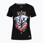 Pitbull Fur Ever Love dámske tričko čierne