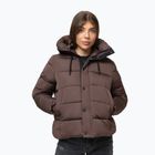 Dámska zimná bunda Pitbull Amalia Padded Hooded dark chocolate