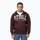 Pánska mikina Pitbull Norton Hooded Zip dark burgundy