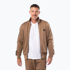 Pánska mikina Pitbull Trackjacket Tape Logo Terry Group coyote brown