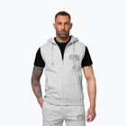 Pánska mikina Pitbull Badger Hooded Vest Zip grey/melange