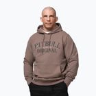 Pánska mikina Pitbull Midnight Sweatshirt Hooded brown savana