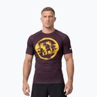 Pánske tričko Pitbull Rashguard Logo Palms brown