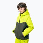 Detská lyžiarska bunda 4F zelená JKUMN001