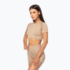 Dámsky tréningový top Carpatree Vibe Seamless beige melange