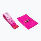 Sada cvičebných pásov FORCEBAND Mini Band 5 szt. + E-BOOK pink