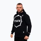 Pánska mikina z kaptúrom Octagon Zęby black
