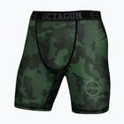 Pánske kompresné šortky Octagon Camo Forest khaki