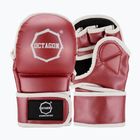 Sparringové rukavice Octagon Metallic MMA red