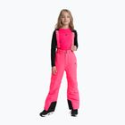 Detské lyžiarske nohavice 4F F353 hot pink neon