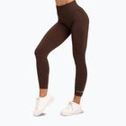Dámske tréningové legíny Gym Glamour push up hnedé 370