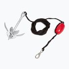 Kotva na vodný skúter, kajak/SUP AQUASTIC 1,5 kg 7,6 m silver