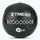 Medicimbalová lopta TREXO Wall Ball 5 kg black