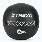 Medicimbalová lopta XTREXO Wall Ball 15 kg black