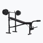 Posilňovacia lavica XTREXO BenchFit Lite so stojanom a činkou black