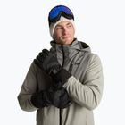 Rukavice na lyžovanie KADVA Mountain Flow Pro koža 3M Thinsulate čierna