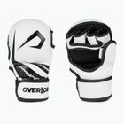 Overlord Sparring MMA grapplingové rukavice z prírodnej kože biele 101003-W/M