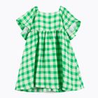 Detské šaty KID STORY Lniana green grid