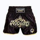Ground Game Muay Thai pánske boxerské šortky 'Gold' čierne 21MTSHGOLDS
