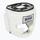 Boxerská prilba WINDY Genuine Leather white
