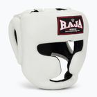 Boxerská prilba RAJA BOXING Genuine Leather white