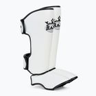 Chrániče holení a chodidiel RAJA BOXING Lightweight Shin Guards Semi Leather white