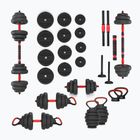 HMS SGN120 Pro Set 6W1 20kg závažia čierna/červená