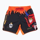 MANTO Diablo pánske tréningové šortky black-orange MNS507_BLK