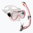 AQUA-SPEED detský potápačský set Enzo + maska Evo + šnorchel ružový 604