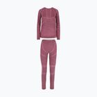 Súprava dámskej termo bielizne Viking Lan Pro claret/light pink