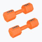 Nastaviteľné činky HMS HL03 2 x 2,5 kg orange