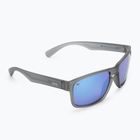 GOG Logan fashion matné krištáľovo sivé / polychromatické bielo-modré slnečné okuliare E713-2P