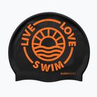 Plavecká čiapka BuddySwim LLS2 Silicone black / orange