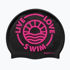 Plavecká čiapka BuddySwim LLS2 Silicone black / pink