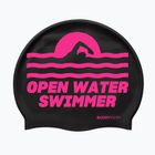 Plavecká čiapka BuddySwim OWS Silicone black / pink
