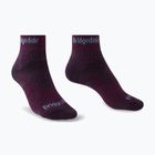 Dámske trekingové ponožky Bridgedale Hike Midweight Performance Ankle dark purple
