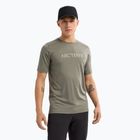 Pánske tričko Arc'teryx Ionia Merino Wool Arc'Word Logo forage