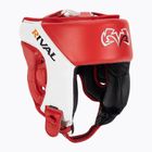 Boxerská prilba Rival Amateur Competition Headgear červená/biela