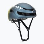 Cyklistická prilba Rudy Project Nytron blue avio/apple green metal matte