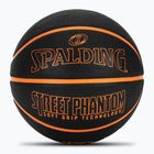 Basketbalová lopta Spalding Phantom basketball black/orange veľkosť 6