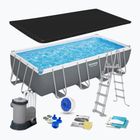 Obdĺžniková bazénová súprava Bestway Power Steel 56465N 549 x 274 cm tmavo sivá