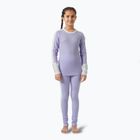 Detská súprava termoprádla Helly Hansen JR Lifa Merino Midweight bright lavender