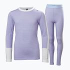 Detská súprava termoprádla Helly Hansen JR Lifa Merino Midweight bright lavender
