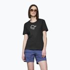 Dámske tričko NORRONA Cotton Viking caviar black