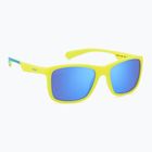Detské slnečné okuliare Polaroid PLD 8053/S matte yellow azure/blue mirror polarized