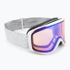 Lyžiarske okuliare Smith Rally white chunky knit/blue sensor mirror