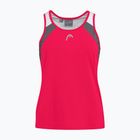HEAD Club 22 Tech dámske tenisové tričko červené 814431