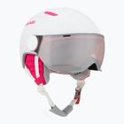 Detská lyžiarska prilba HEAD Maja Visor white/silver red