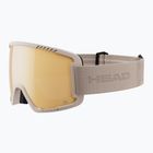 Lyžiarske okuliare HEAD Contex Pro 5K gold/sand/5k gold