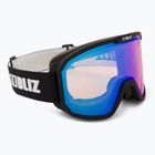 Lyžiarske okuliare Bliz Rave matt black/light orange blue multi